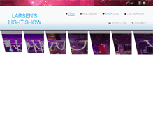 Tablet Screenshot of larsenslightshow.com